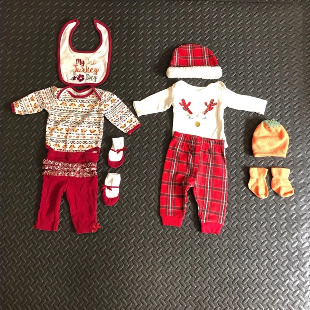 Baby boy Halloween and Christmas sets bundle